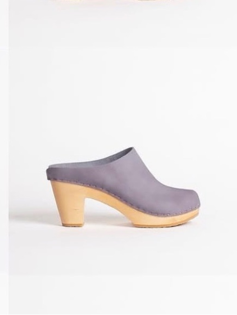 Bryr Clogs - Chloe clog in Lilac nubuck, size 7